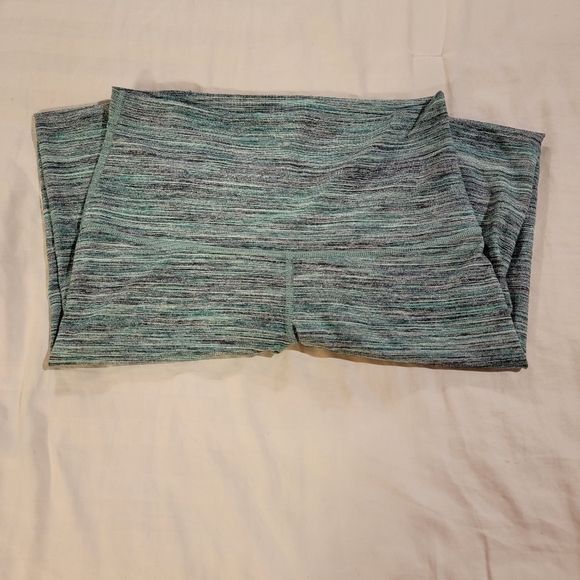 Lululemon | Wunder Under Hi-Rise Space Dye Camo Alberta Lake Fresh Teal Size 6 - Picture 9 of 10